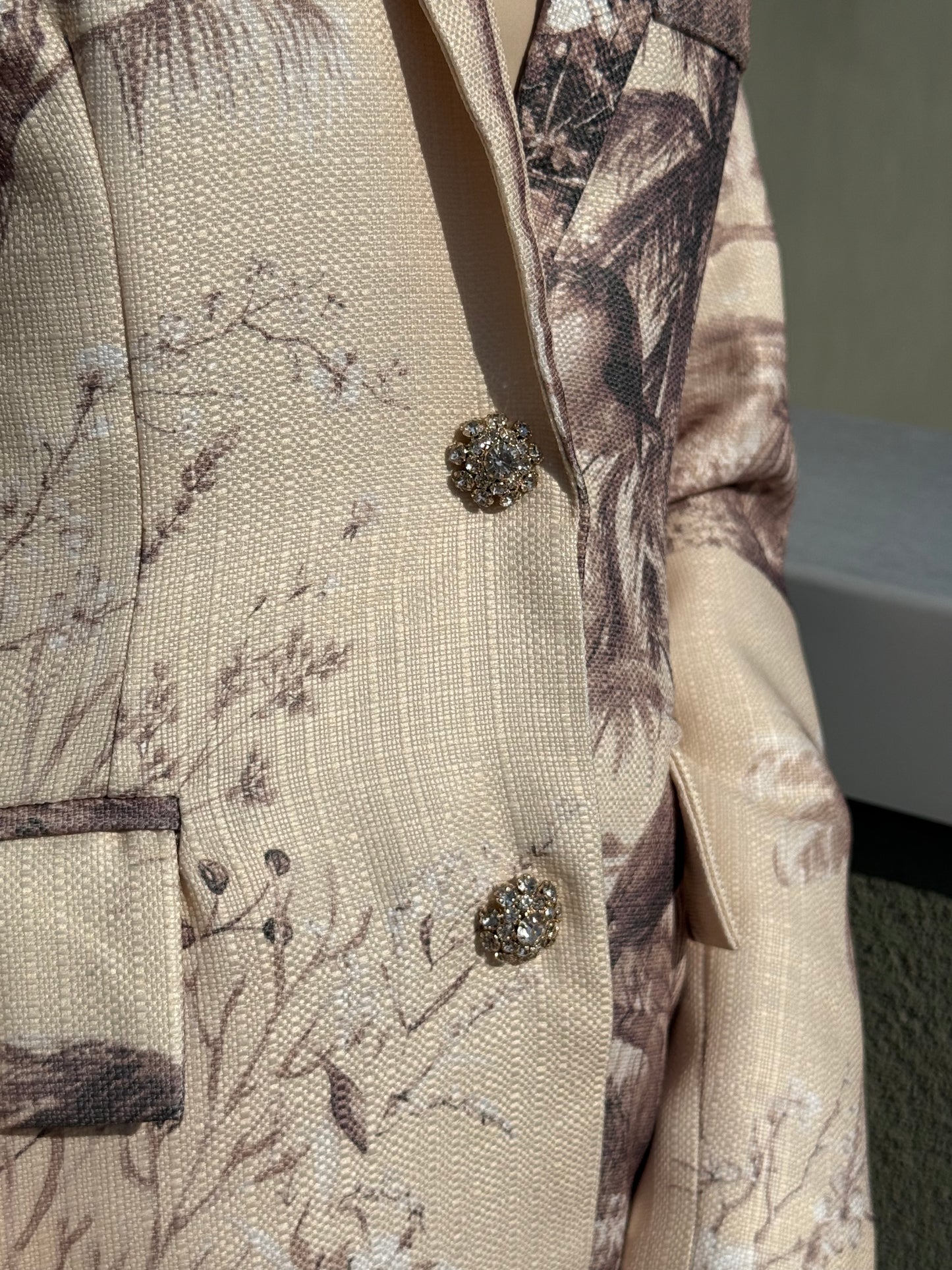 Beige Safari Blazer